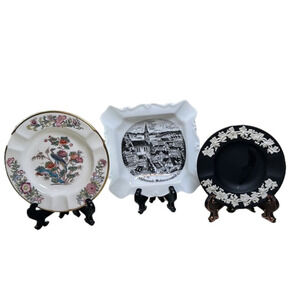 3 Ashtrays- 2 Wedgwood, 1 Souvenir